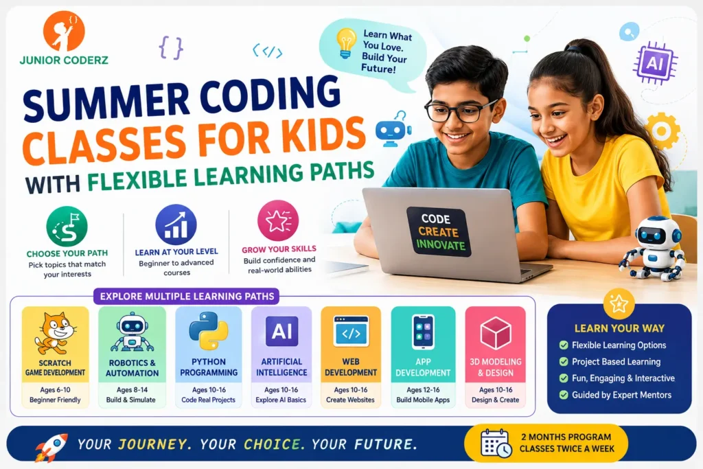 Best Summer Coding Classes for Kids in 2026 Fun AI, Robotics & Game Development