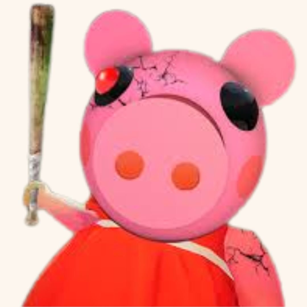 Pink pig chasing character Scratch game