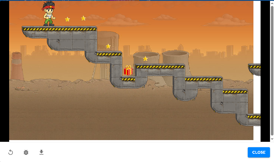 Student Gamefroot game