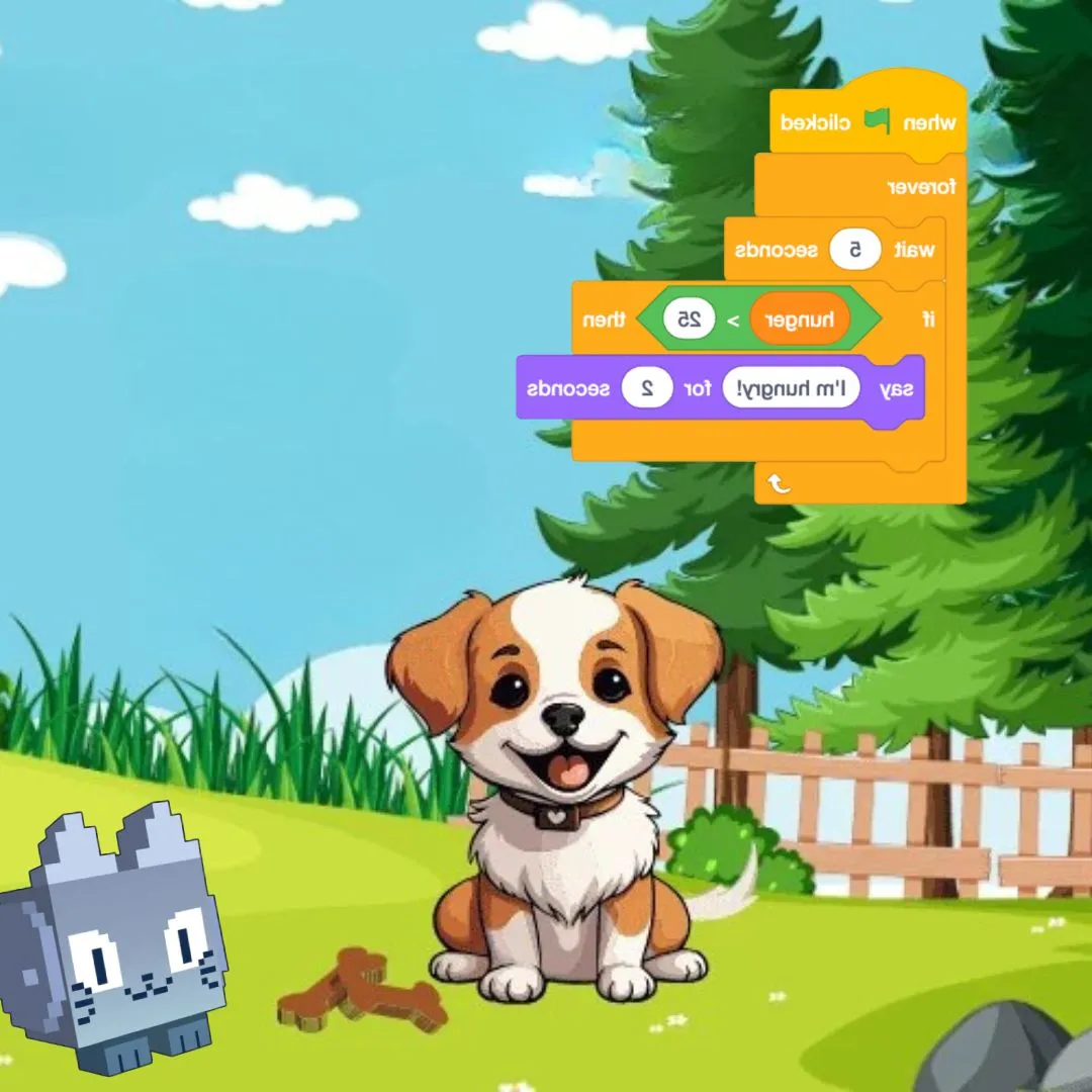 Pet in scratch